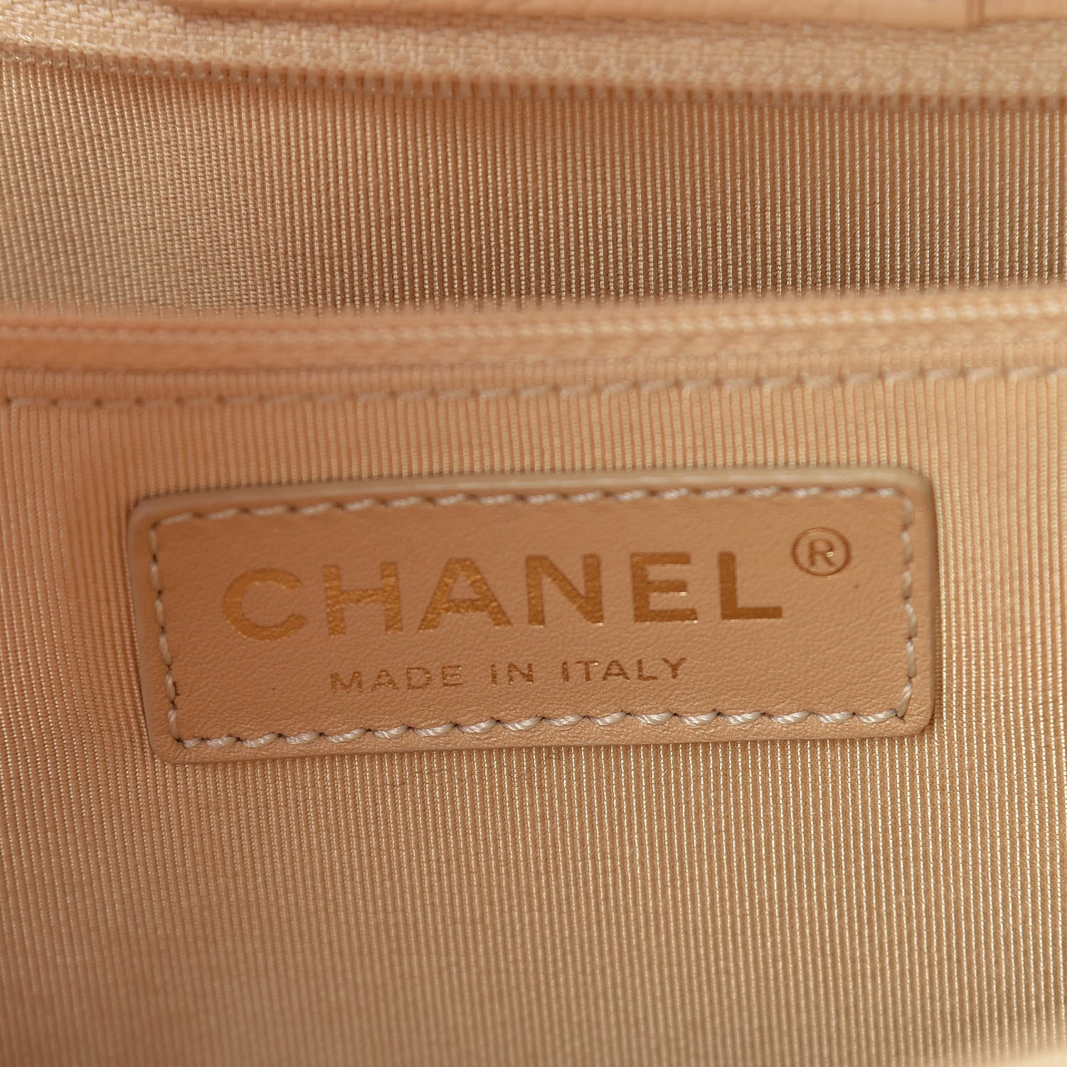 Chanel Calfskin Cerf Executive Shopper Tote Beige Clair 6 of 13