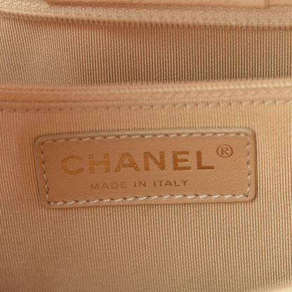 Chanel Calfskin Cerf Executive Shopper Tote Beige Clair 6 of 13