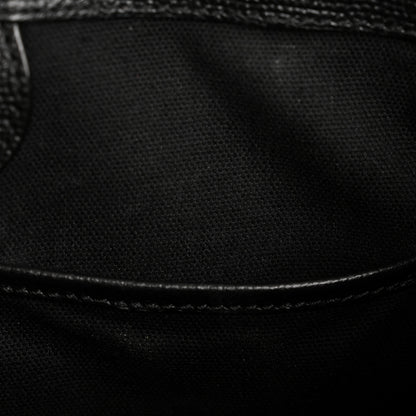 Burberry Derby Calfskin House Check Medium Banner Tote Black 12 of 15