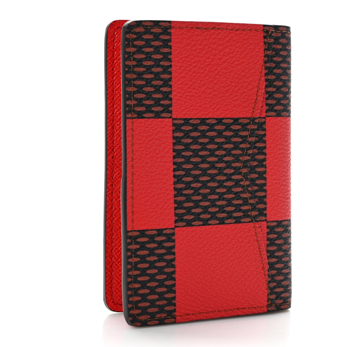 Damier Pop Pocket Organizer NM Red