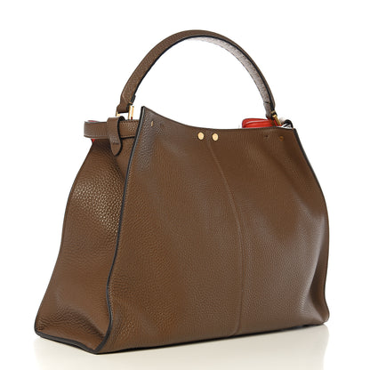 Fendi Cuoio Romano Selleria Bi-Color Large Peekaboo X-Lite Fango Papavero Fuxia 2 of 9