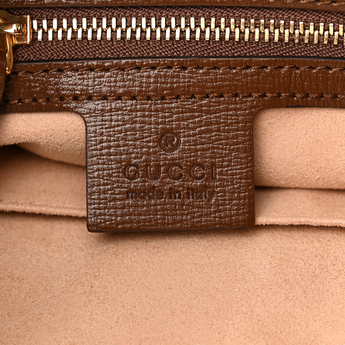GG Supreme Monogram Azalea Calfskin Web Small Jackie 1961 Hobo Beige Ebony Brown Sugar
