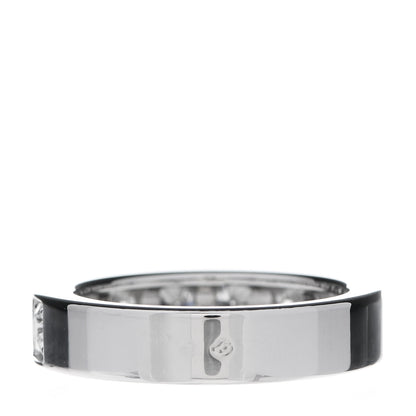 Cartier 18K White Gold Diamond Tectonic Band Ring 55 7.25 3 of 5