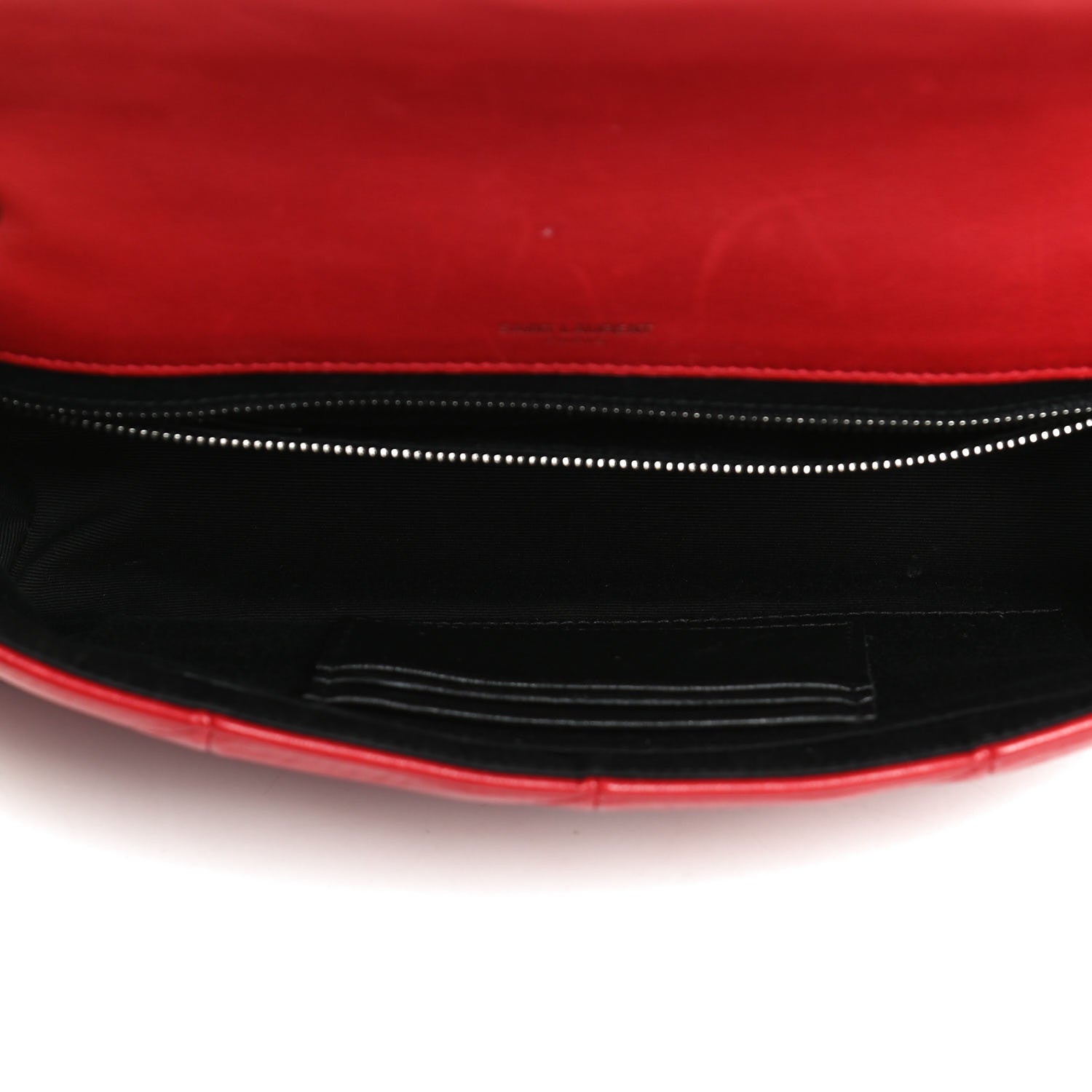 Saint Laurent Lambskin Patchwork Monogram Medium Jamie Red 5 of 13