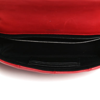 Saint Laurent Lambskin Patchwork Monogram Medium Jamie Red 5 of 13