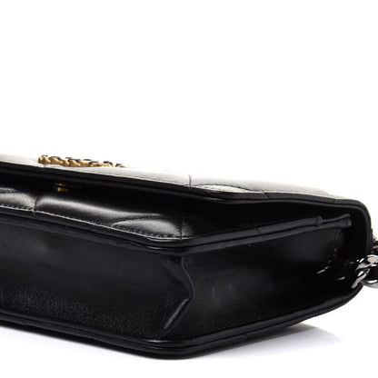 Chanel Goatskin Quilted Chanel 19 Wallet On Chain WOC Black 12 of 13
