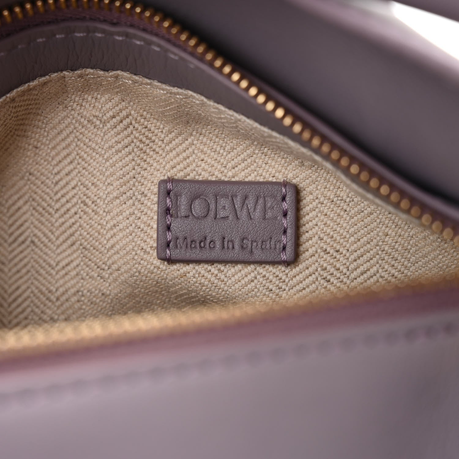 Loewe Calfskin Mini Puzzle Edge Bag Pale Aubergine Glaze 6 of 10