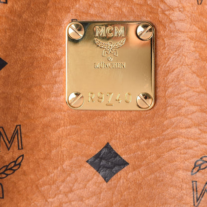 MCM Visetos Medium Essentials Shopper Tote Cognac 13 of 29