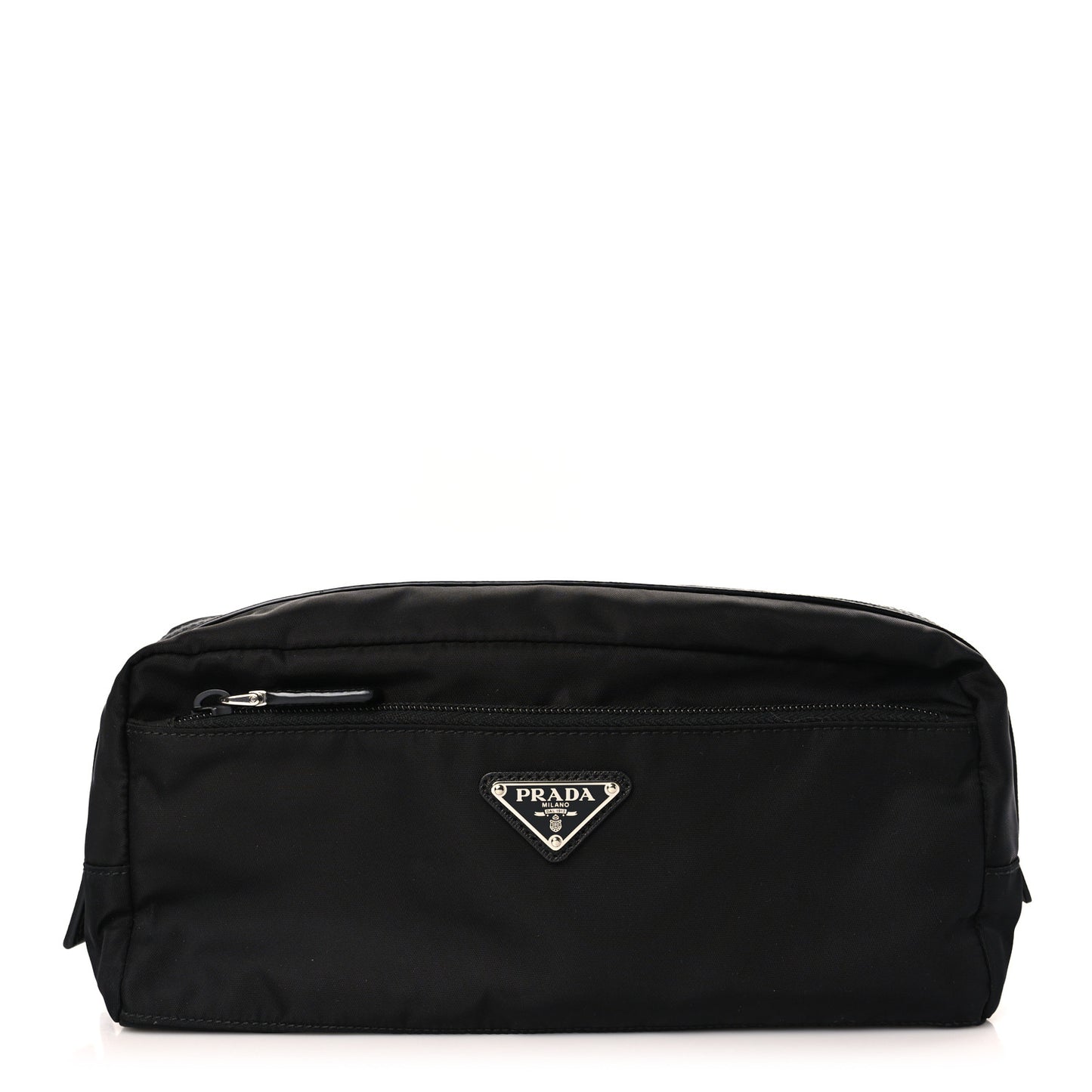 Re-Nylon Saffiano Travel Pouch Black