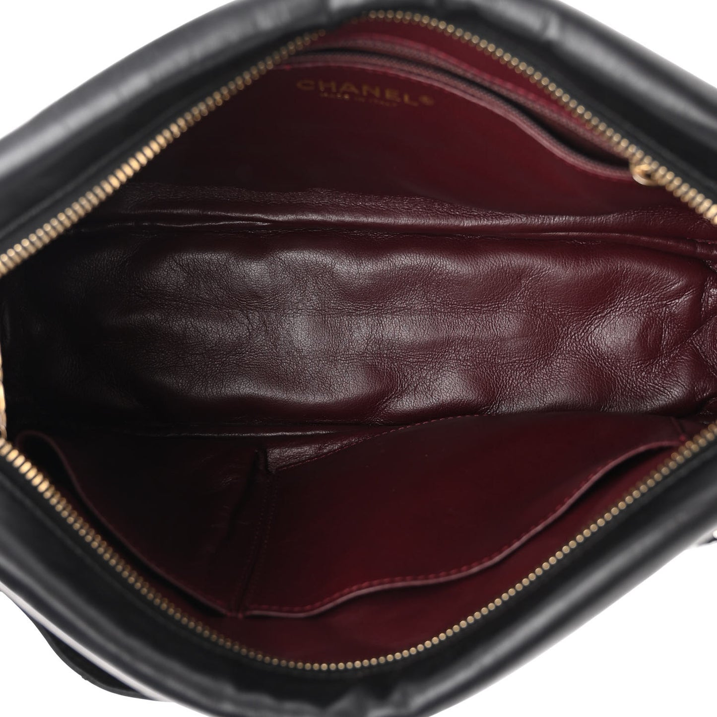 Aged Calfskin Quilted Medium Reissue Camera Case Black