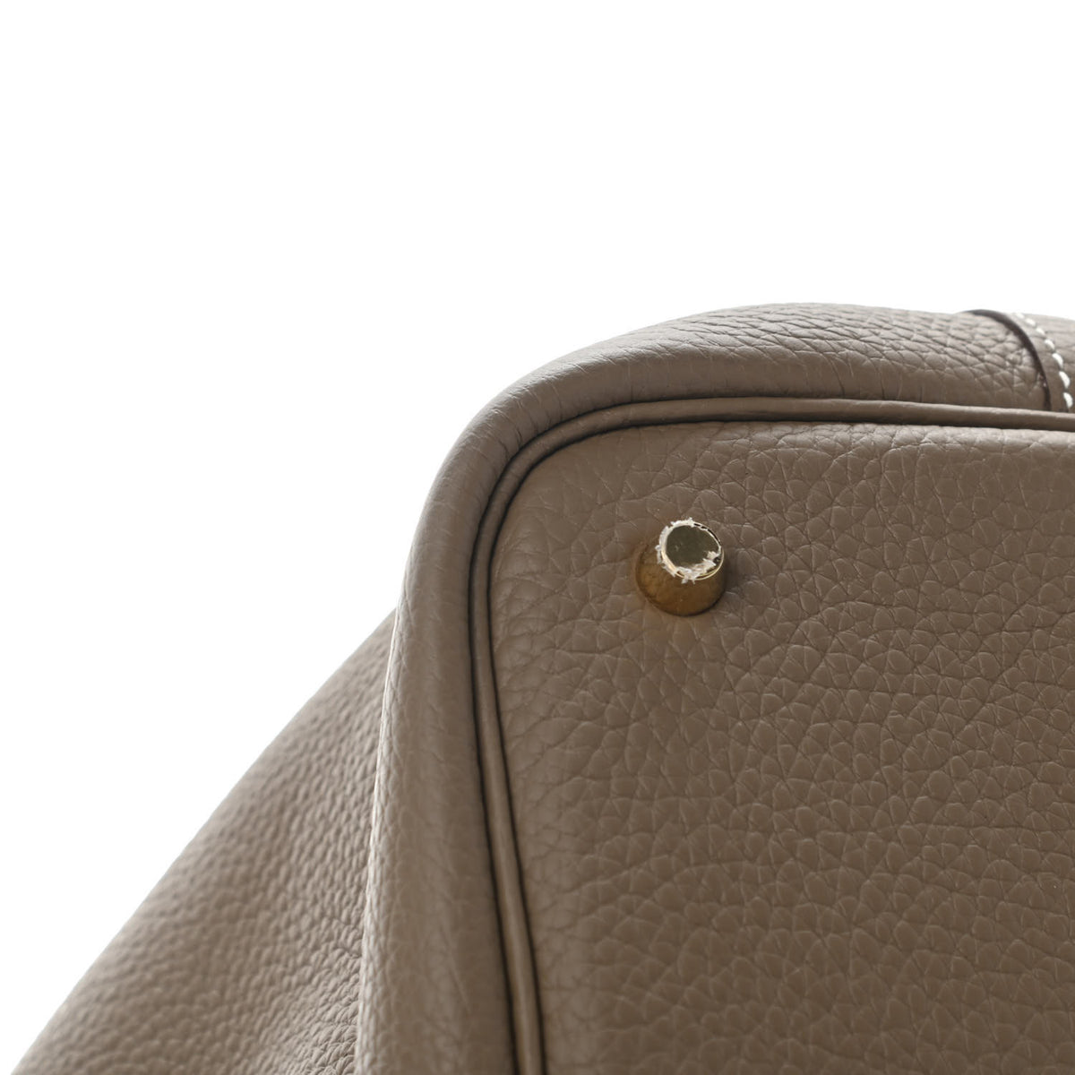 Hermes Taurillon Clemence Picotin Lock 22 MM Etoupe 8 of 11