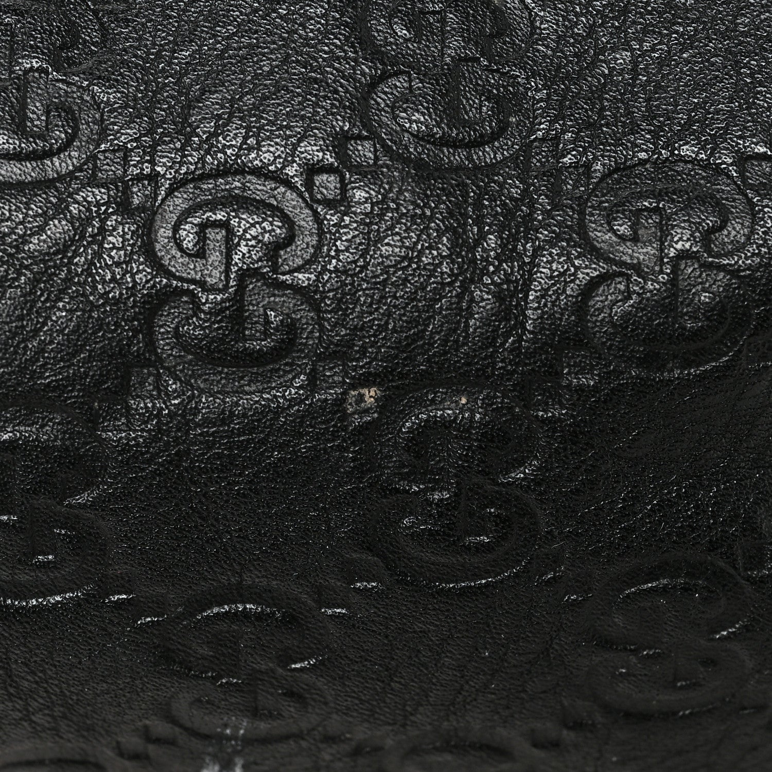 Gucci Guccissima Medium Flap Messenger Bag Black 12 of 13