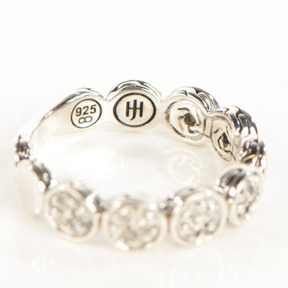 John Hardy Sterling Silver Pave Diamond Slim Dot Ring 7 5 of 5