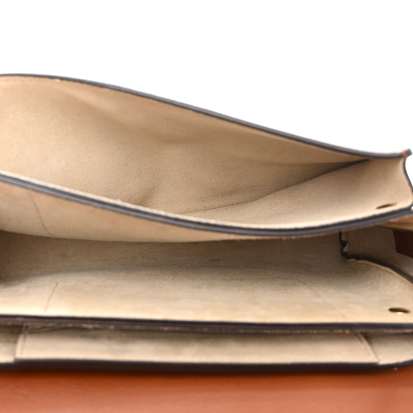 Suede Calfskin Small Faye Shoulder Bag Tobacco