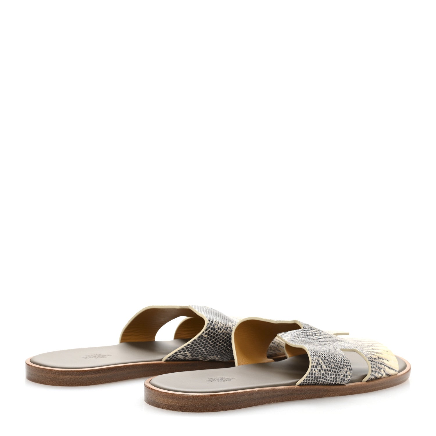 Hermes Lizard Mens Izmir Sandals 44 Ombre 5 of 9