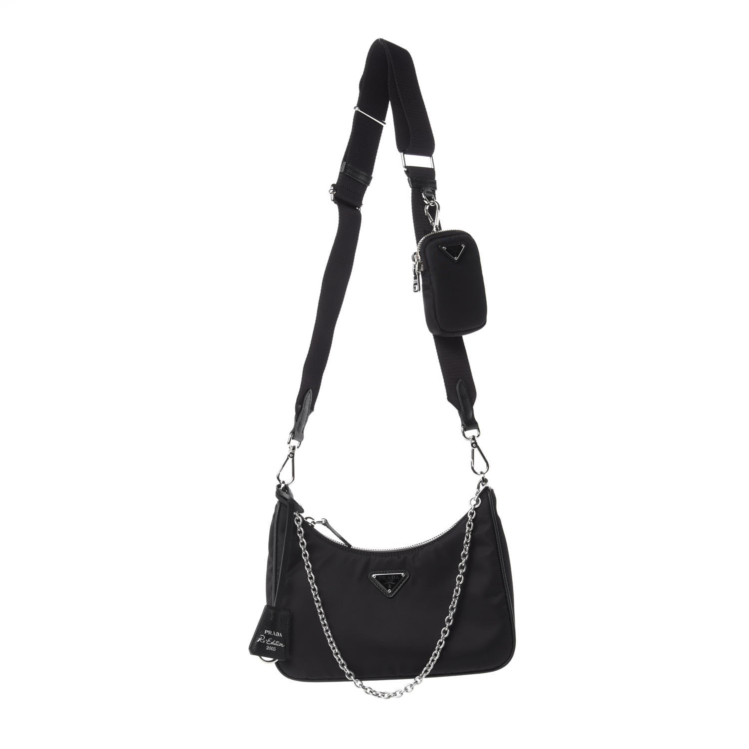 Prada Nylon Re-Edition 2005 Shoulder Bag Black 1 of 11