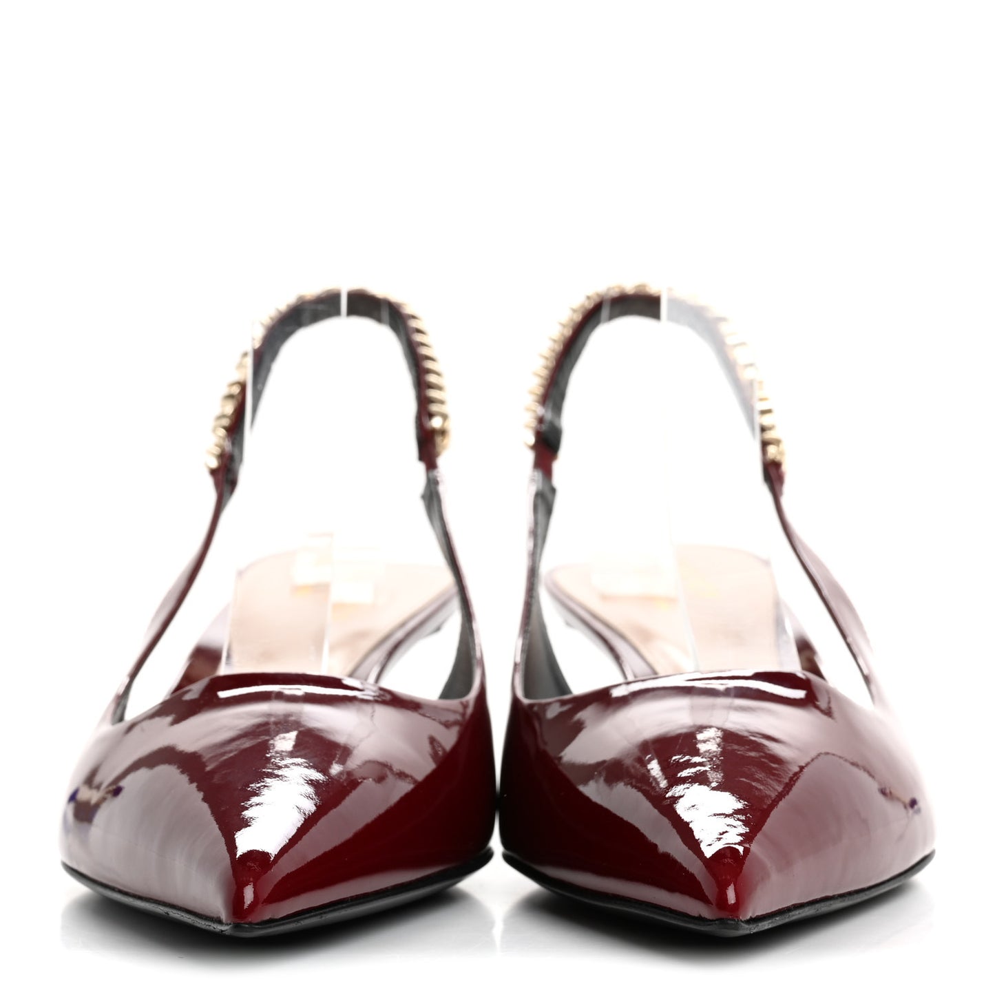 Patent Signoria 35mm Slingback Pumps 39 Rosso Ancora