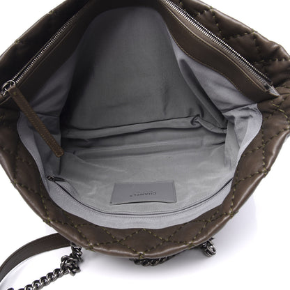 Chanel Calfskin Ultimate Stitch Shopping Tote Khaki 6 of 12