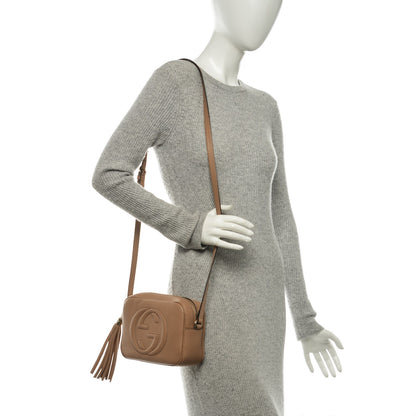 Gucci Pebbled Calfskin Small Soho Disco Bag Rose Beige 2 of 7