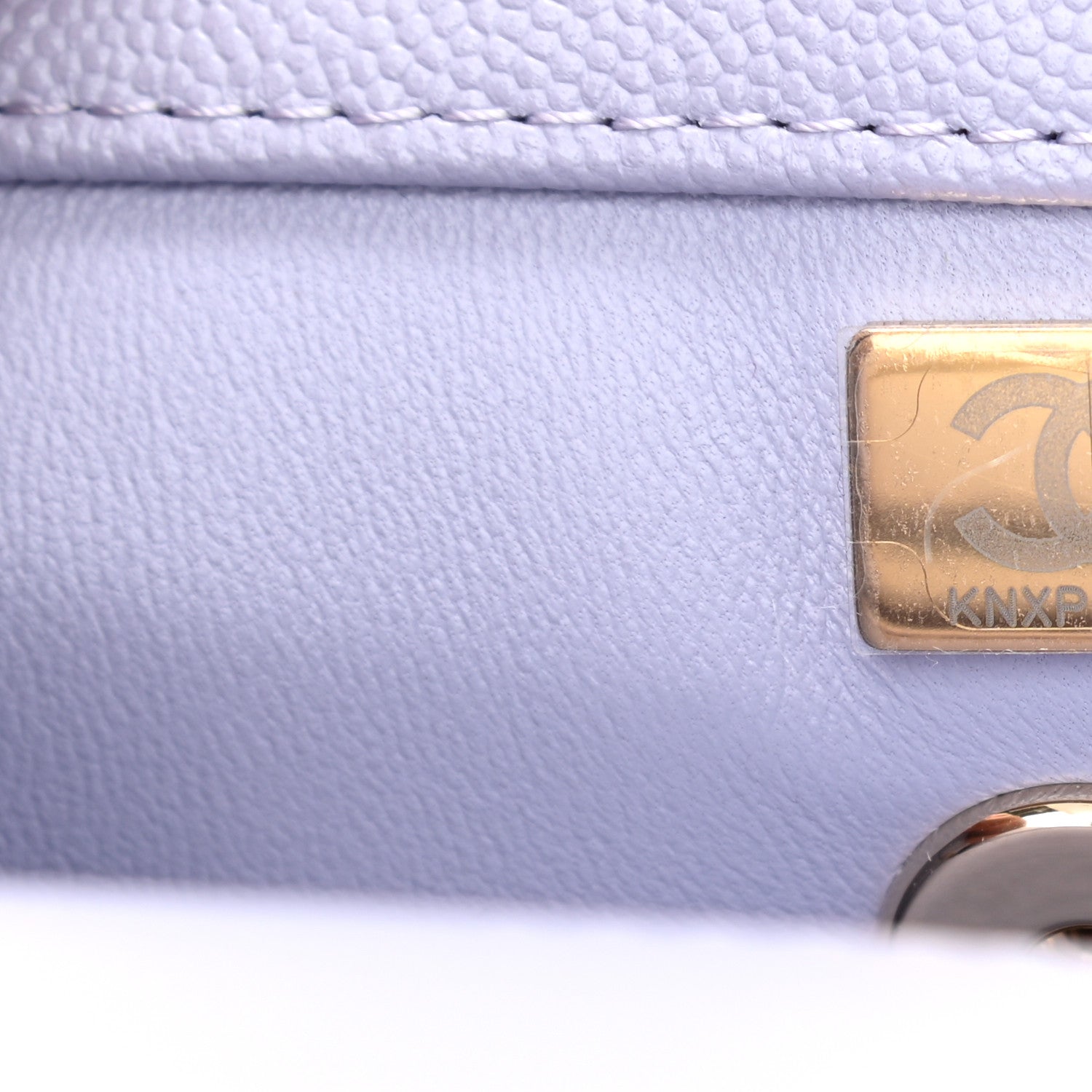 Chanel Caviar Quilted Mini Coco Handle Flap Light Purple 7 of 11