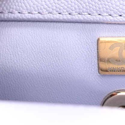 Chanel Caviar Quilted Mini Coco Handle Flap Light Purple 7 of 11