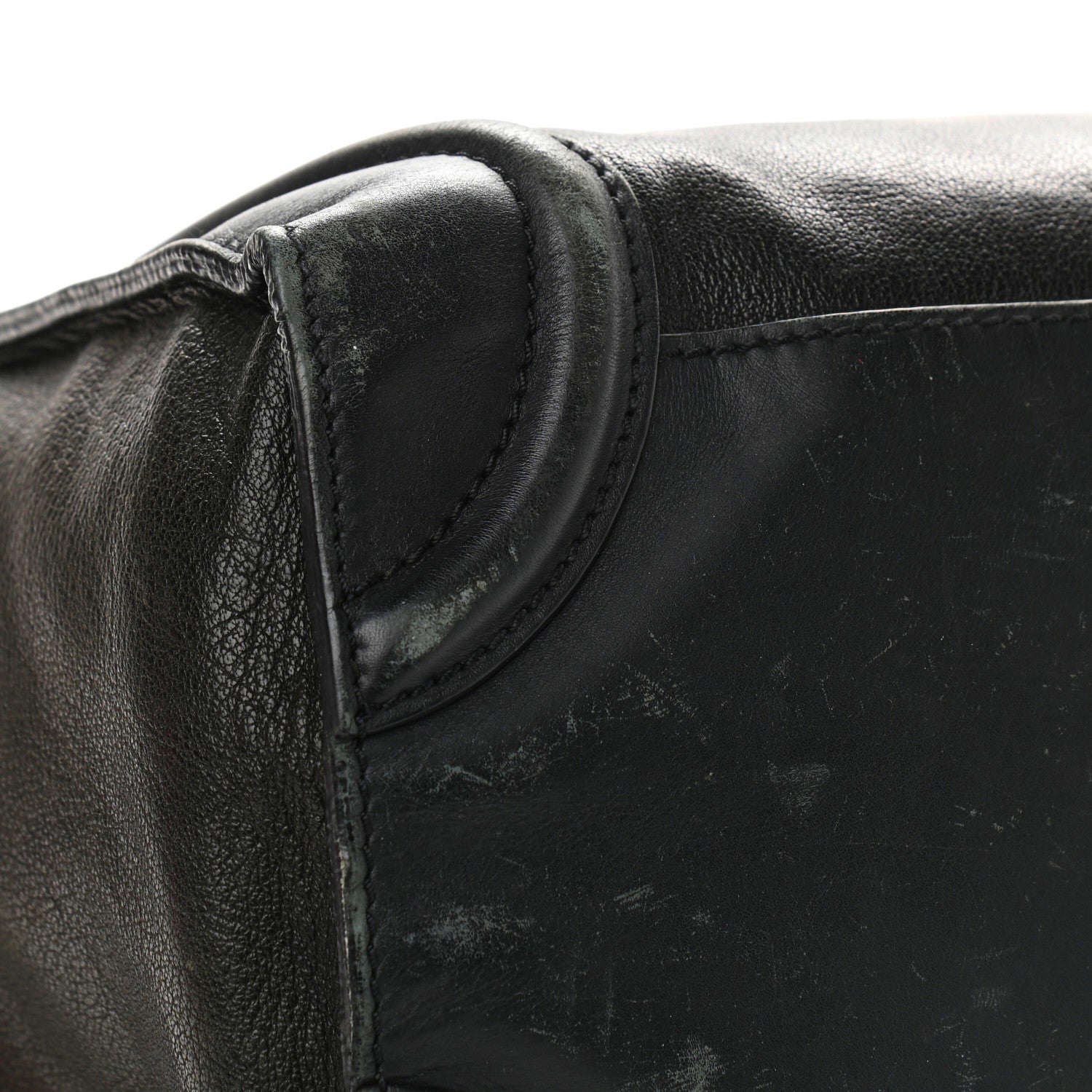 Celine Smooth Calfskin Mini Bi-Color Luggage Forest Black 12 of 29
