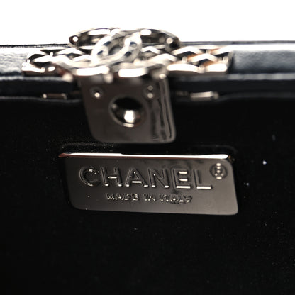 Chanel Crystal Calfskin Minaudiere Clutch Black 6 of 11