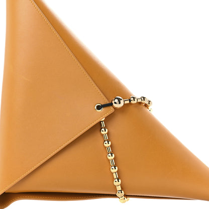 Bottega Veneta Calfskin Ball Chain Triangle Pouch Brown 6 of 8