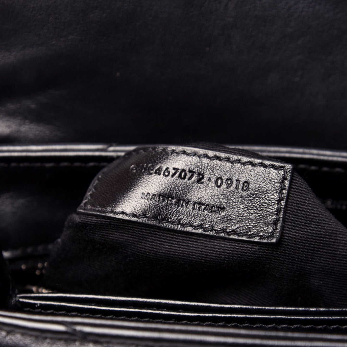 Calfskin Y Quilted Monogram Toy Loulou Crossbody Bag Black