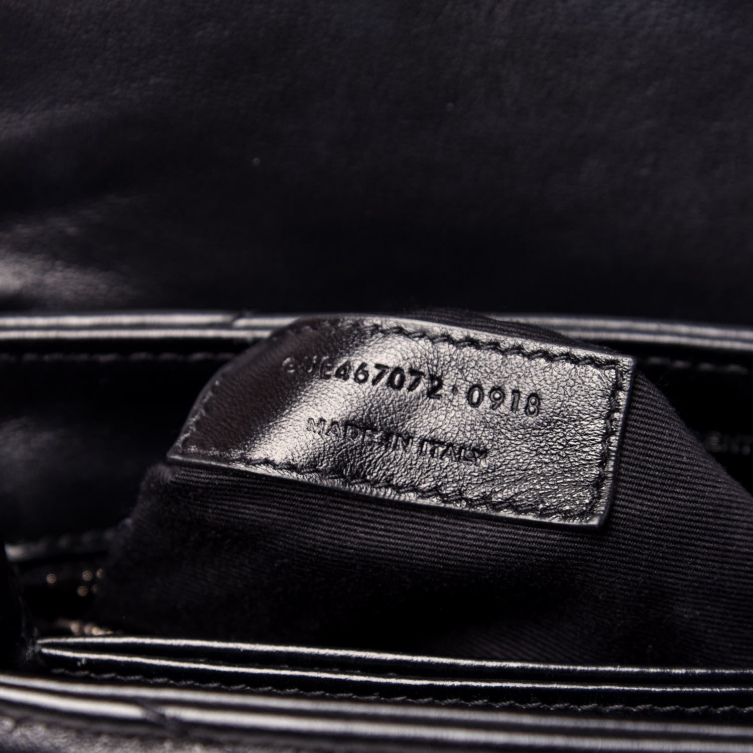Saint Laurent Calfskin Y Quilted Monogram Toy Loulou Crossbody Bag Black 9 of 12