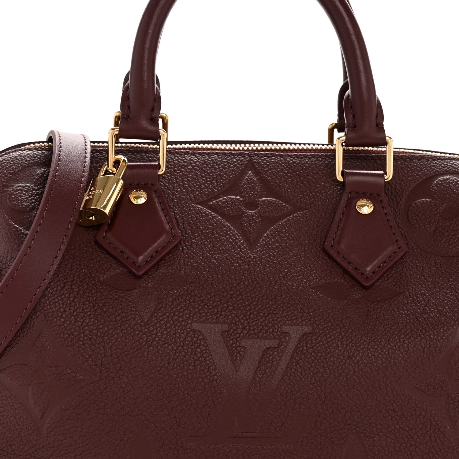 Louis Vuitton Empreinte Monogram Giant Speedy Bandouliere 25 Wine 7 of 10