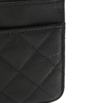 Chanel Caviar Quilted Crystal Enamel CC Wallet On Chain WOC Black 14 of 14
