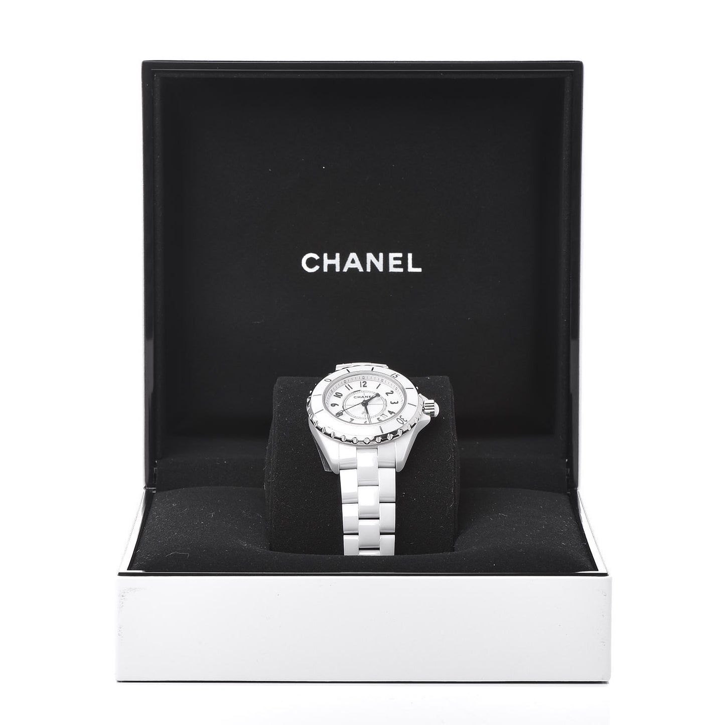 Stainless Steel Ceramic 33mm J12 Quartz Watch White