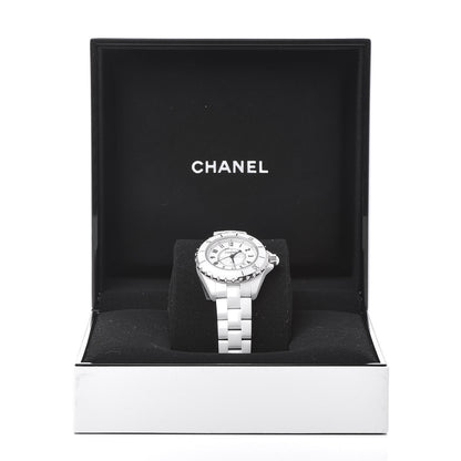 Chanel Stainless Steel Ceramic 33mm J12 Quartz Watch White 7 of 7