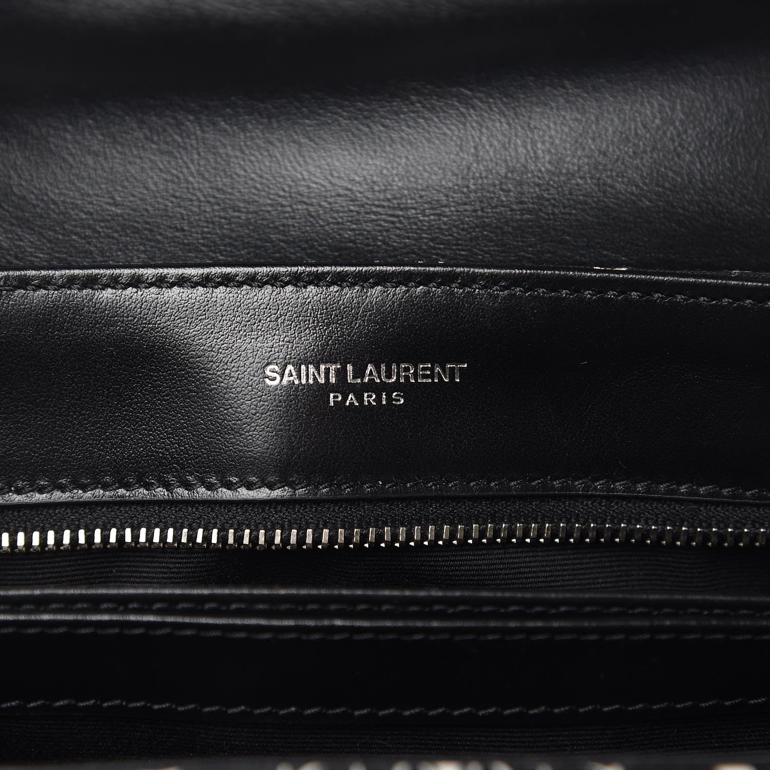 Saint Laurent Cotton Bandana Y Quilted Monogram Toy Loulou Crossbody Bag Black White 7 of 11