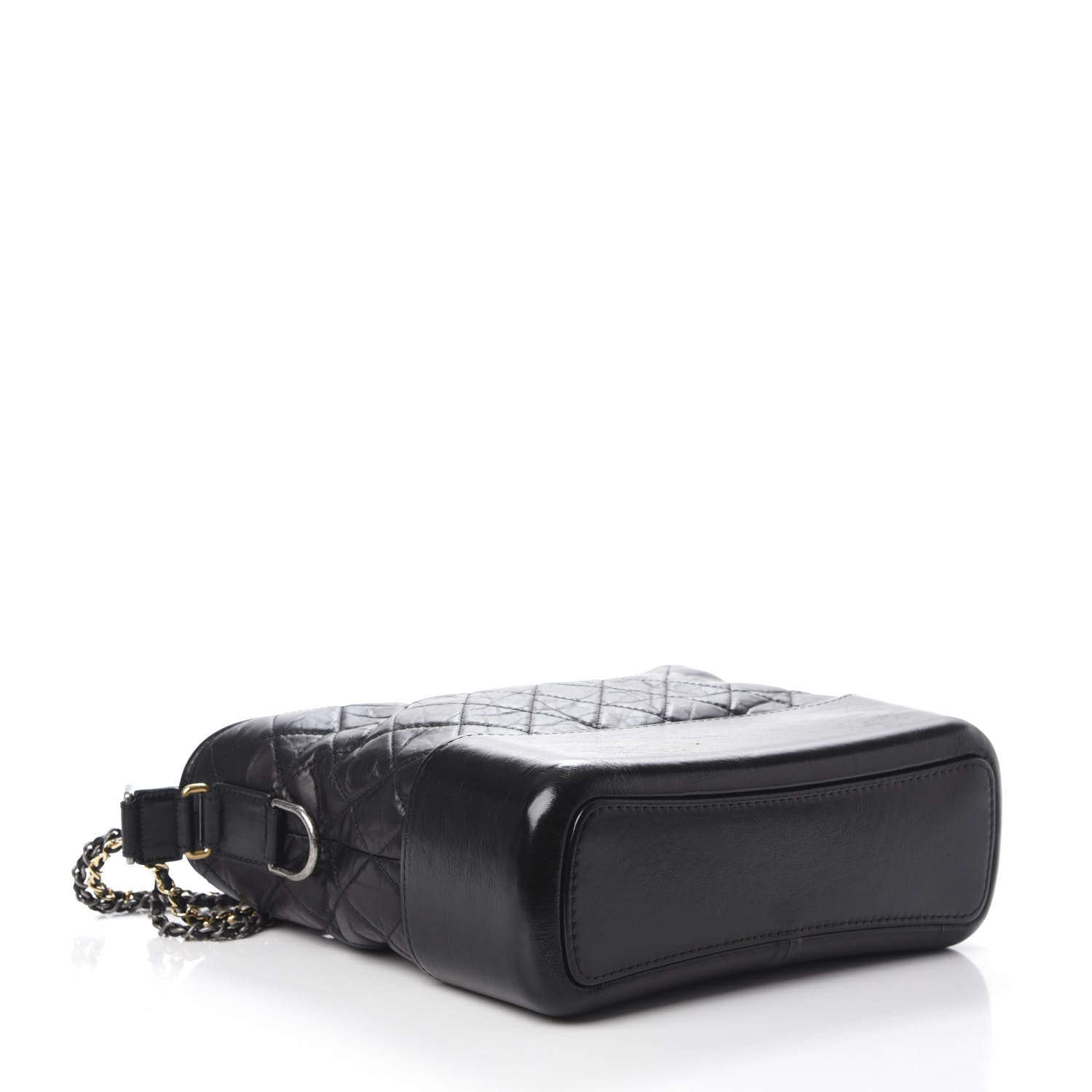 Chanel Aged Calfskin Quilted Medium Gabrielle Hobo Black 4 of 10