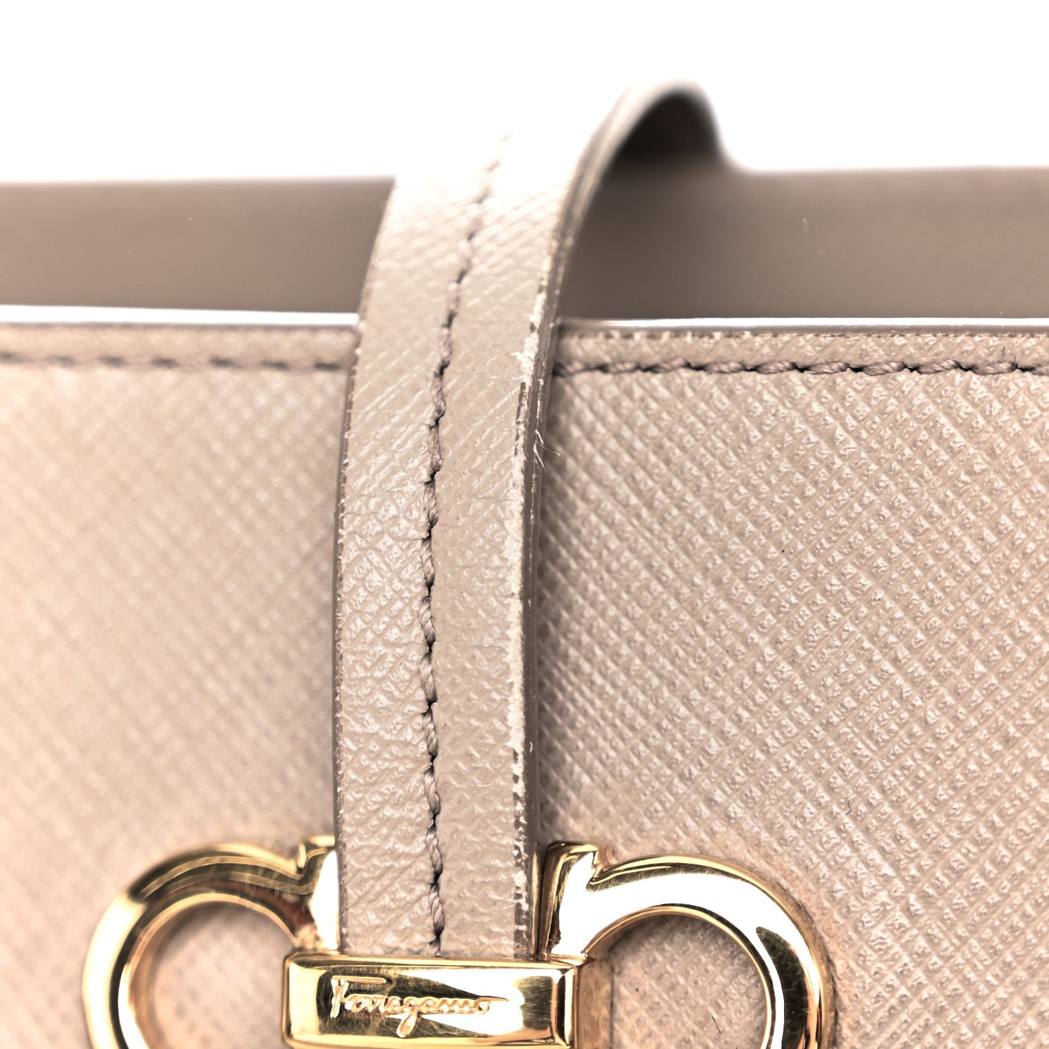 Salvatore Ferragamo Printed Calfskin Briana Tote Grey 12 of 12