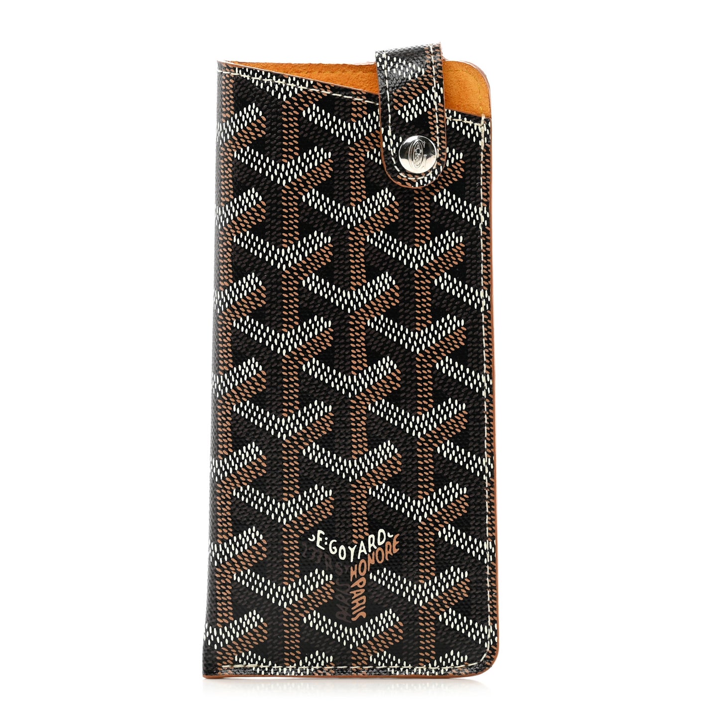 Goyardine Montmartre Glasses Case Black