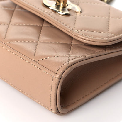 Chanel Lambskin Quilted Mini Trendy CC Clutch With Chain 9 of 10