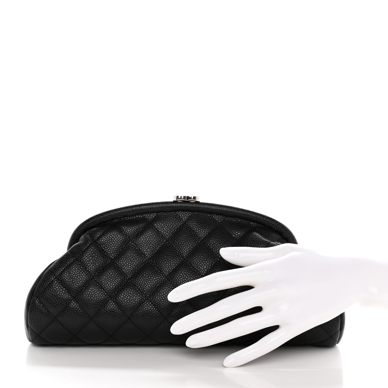 Chanel Caviar Quilted Timeless Clutch Black 2 of 8