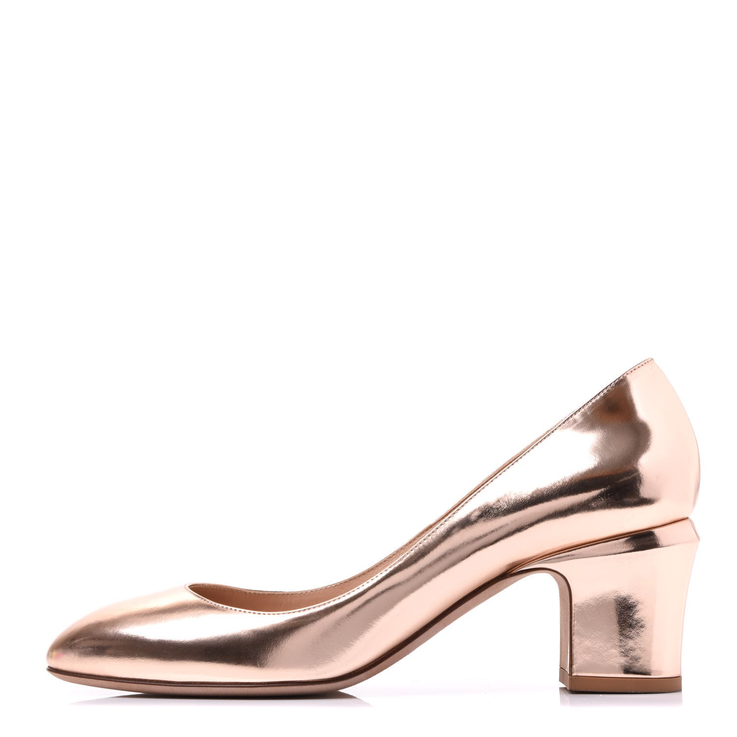 Valentino Garavani Metallic Nappa Tan-Go Mary Jane 60mm Pumps 38 Soft Noisette 1 of 8