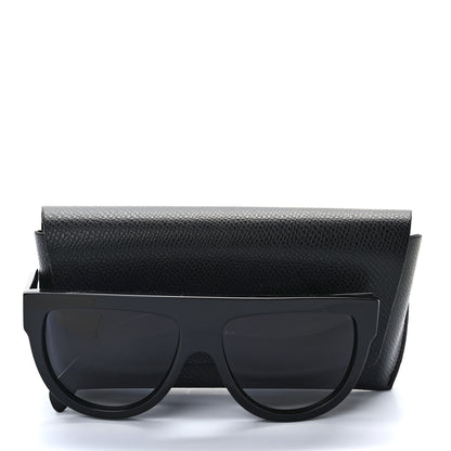 Celine Acetate Polarized Rectangular Sunglasses CL40011N Black 7 of 7