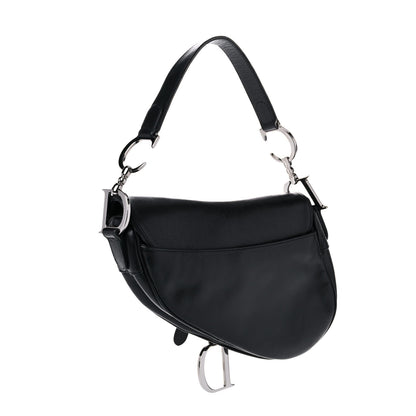 Christian Dior Calfskin Saddle Bag Black 2 of 25