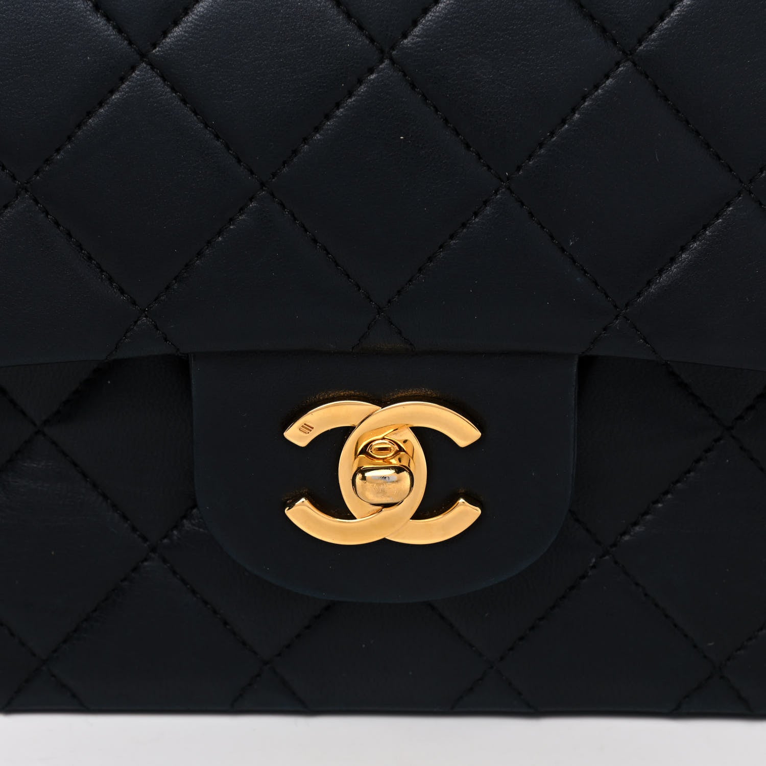 Chanel Lambskin Quilted Small Double Flap Black 6 of 18