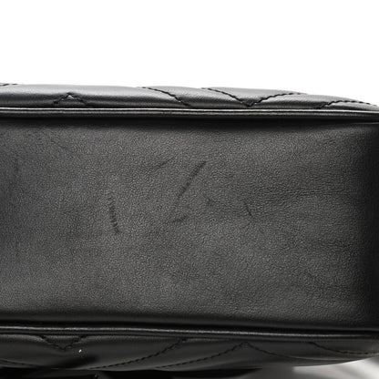 Gucci Calfskin Matelasse Small GG Marmont Chain Shoulder Bag Black 11 of 11