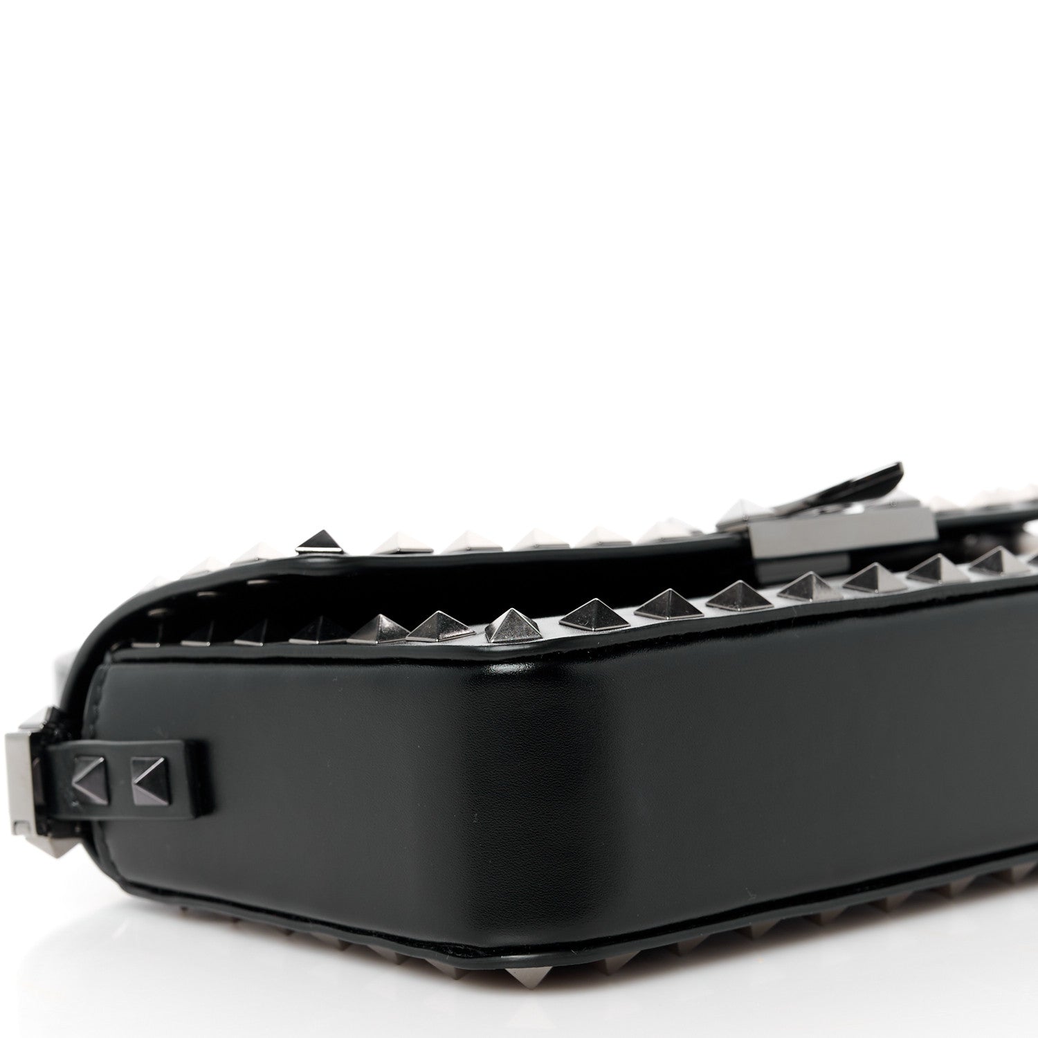 Valentino Garavani Smooth Calfskin E/W Rockstud23 Shoulder Bag Black 9 of 10