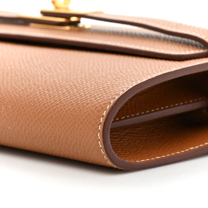 Hermes Epsom Kelly Wallet To Go Gold 9 of 10