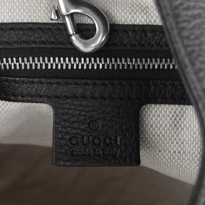 Gucci Pebbled Calfskin Studded Medium Soho Chain Shoulder Bag Black 5 of 7