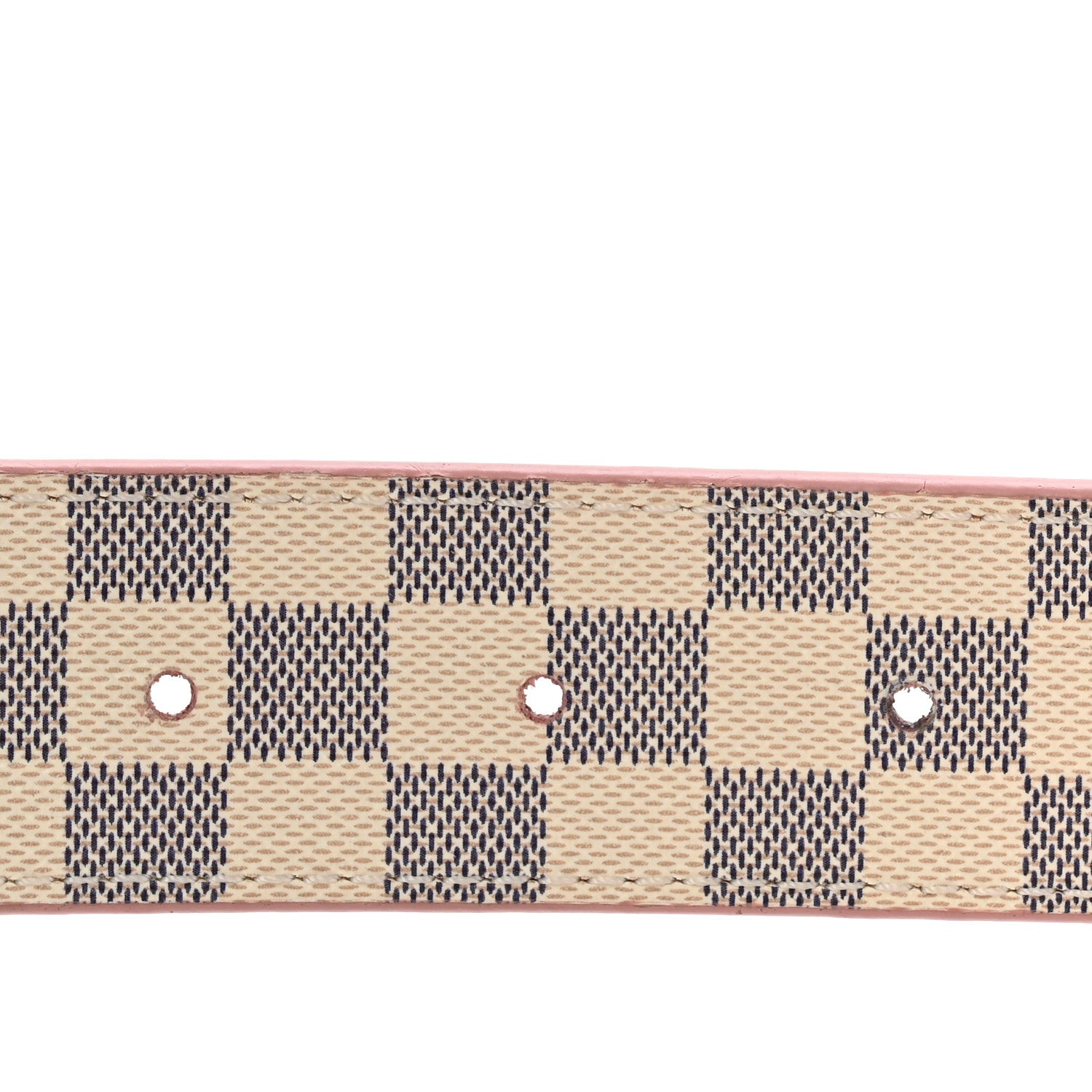 Louis Vuitton Damier Azur 30mm LV Initiales Reversible Belt 85 34 Pink 5 of 10