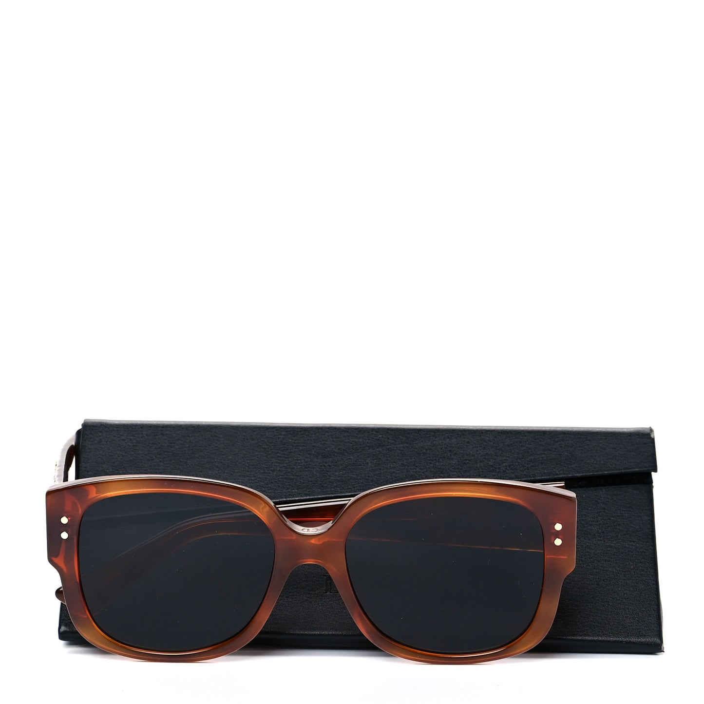 Lady Dior Studs Sunglasses Light Havana Grey